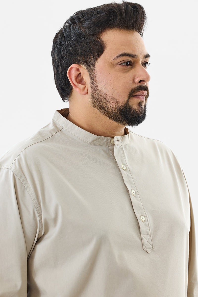 SNITCH Regular Fit Stretch Plus Size Kurta Shirt - Image 3